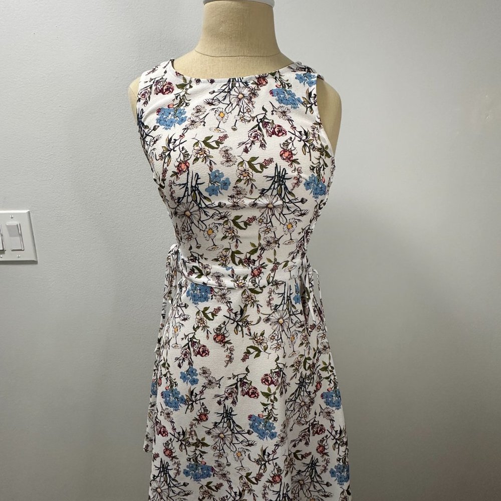 H&M Floral Side Tie Summer Dress